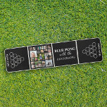 Personalized Family Fun Photo Collage Beer Pong Table<br><div class="desc">Looking to up the ante at your next Christmas, birthday, engagement, or wedding party? Look no further than this sleek and modern beer pong table, complete with a black background, 24-photo collage, and customizable template text reading "BEER PONG WITH THE HENDERSONS". Personalize it even further with your team names for...</div>