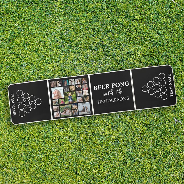 Personalized Family Fun Photo Collage Beer Pong Table (Creator Uploaded)
