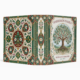 Personalized Family History Tree of Life Heritage 3 Ring Binder