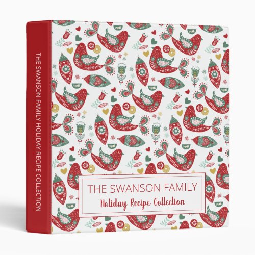 Personalized Family Holiday Recipe Binder
