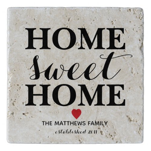 Personalized Family Home Sweet Home Farmhouse Trivet