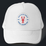 Personalized Family Lobster Seafood Boil Trucker Hat<br><div class="desc">It's here again. The annual summer party event you plan for the whole family to hang, eat and drink. Commemorate this year with a matching family design to make the photo look perfect and keep the memory alive for years. Add your family details by clicking the "Personalize" button above. TIP:...</div>