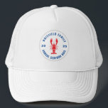 Personalized Family Lobster Seafood Boil Trucker Hat<br><div class="desc">It's here again. The annual summer party event you plan for the whole family to hang, eat and drink. Commemorate this year with a matching family design to make the photo look perfect and keep the memory alive for years. Add your family details by clicking the "Personalize" button above. TIP:...</div>