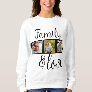 Personalized Family & Love Photo Collage Sweatshirt