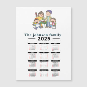 Personalized Family Magnetic Calendar 2025