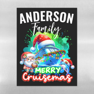 Personalized Family Merry Cruisemas Magnet Magnetic Dry Erase Sheet