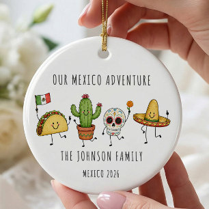 Personalized Family Mexico Vacation Ornament
