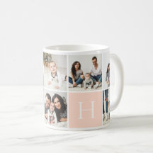 Personalized Family Monogram 9 Photo Collage