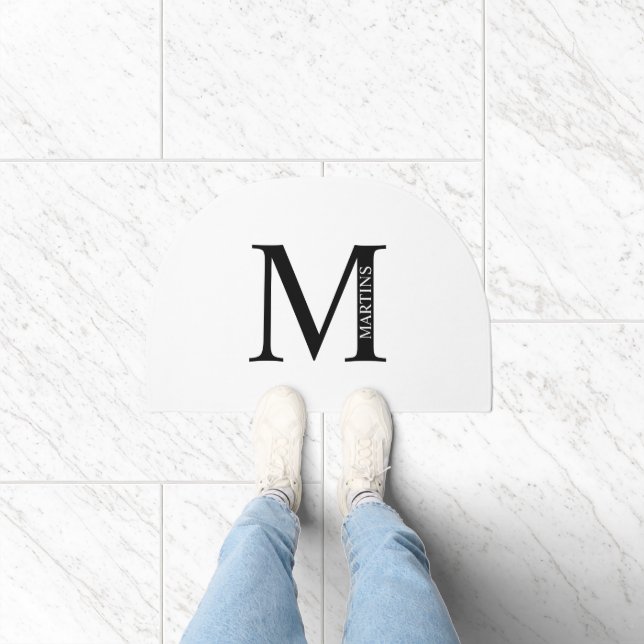 Personalized Family Monogram and Name Doormat (Indoor)