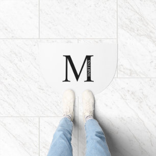 Personalized Family Monogram and Name Doormat