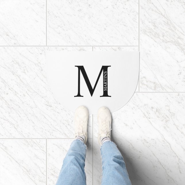 Personalized Family Monogram and Name Doormat (Indoor)