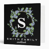 Personalized Family Monogram Bridal shower Recipe Binder (Front/Inside)