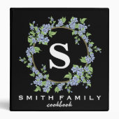 Personalized Family Monogram Bridal shower Recipe Binder (Front)