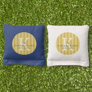 Personalized Family Monogram Cornhole Bean Bags
