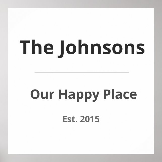 Personalized Family Mug – Custom Family Name & Yea Poster (Front)