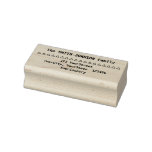 [ Thumbnail: Personalized Family Name and Address + Triangles Rubber Stamp ]