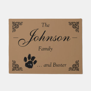 Personalized Family Name ... and Pet Doormat