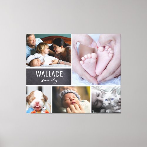 Personalized Family Name big family Canvas Print