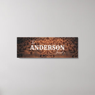 Personalized Family Name Canvas Print