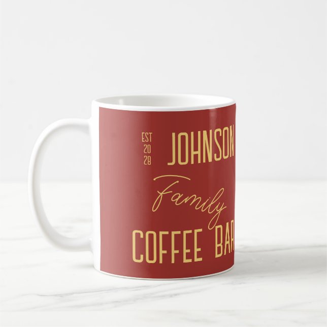 Personalized Family Name Coffee Mug (Left)