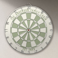 Personalized Family Name Custom Sage Game Room 