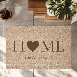 Personalized Family Name Custom Welcome Fiber Doormat