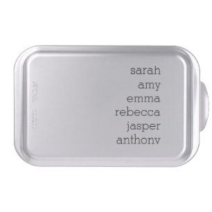 Personalized Family Name, Customize with Kids Name Cake Pan