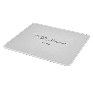 Personalized Family Name Cutting Board Stylish Des