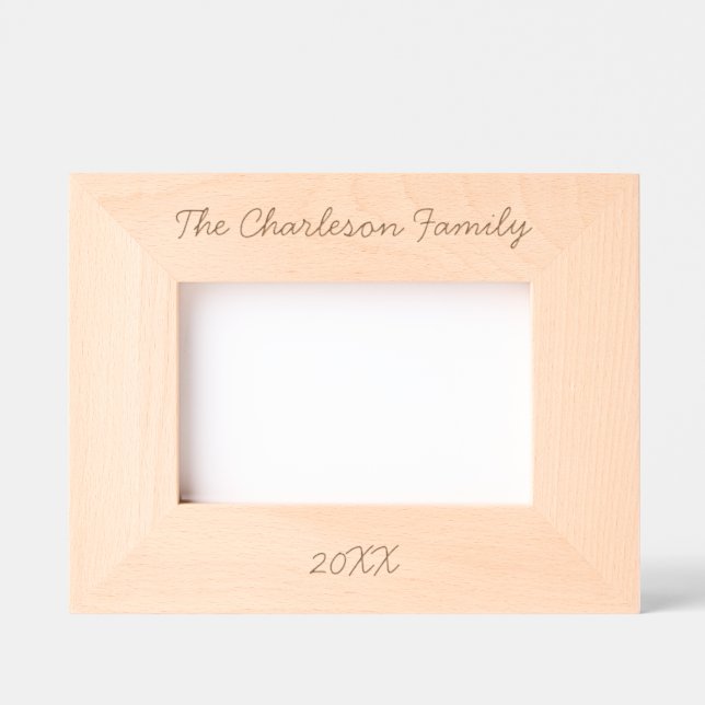 Personalized Family Name Date Engraved Frames (Front)