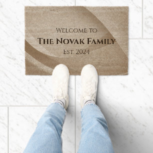 Personalized Family Name Doormat – Welcome Fiber Doormat
