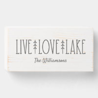 Personalized Family Name Farmhouse Lake House