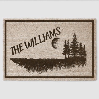 Personalized Family Name Fiber Doormat