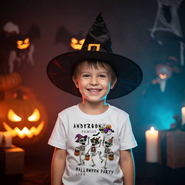 Personalized Family Name Halloween Party  Baby T-Shirt (Creator Uploaded)