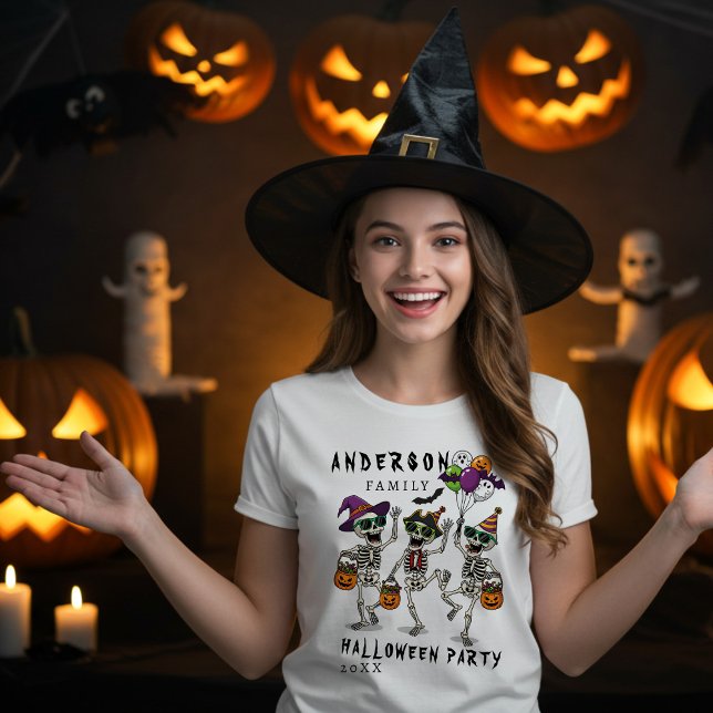Personalized Family Name Halloween Party  T-Shirt (Creator Uploaded)