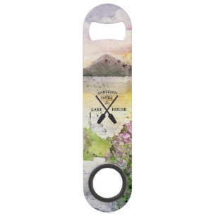 Personalized Family Name Lake House Bar Key