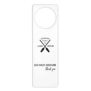 Personalized Family Name Lake House  Door Hanger
