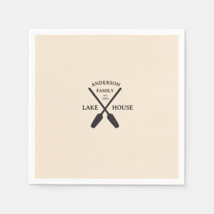 Personalized Family Name Lake House Napkins