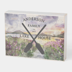 Personalized Family Name Lake House Sign