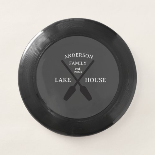 Personalized Family Name Lake House  Wham_O Frisbee