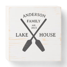 Personalized Family Name Lake House