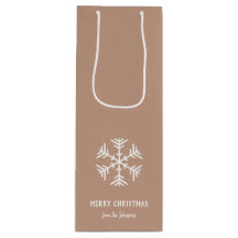 Personalized Family Name Merry Christmas Snowflake