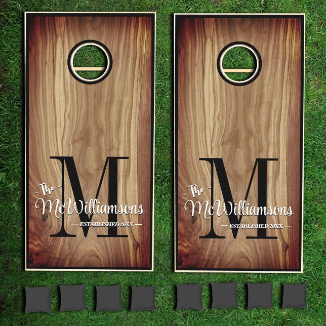 Personalized Family Name/Monogram Cornhole Set (Creator Uploaded)