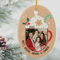 Personalized Family Name Photo Hot Cocoa Christmas