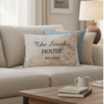 Personalized family name pillow