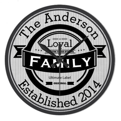 Personalized Family Name Retro Logo Style | Zazzle