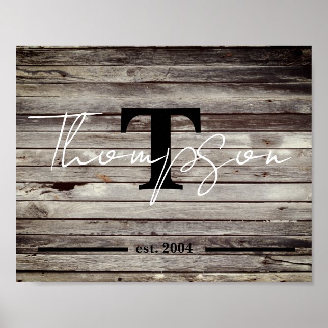 Personalized Family Name Sign (Front)