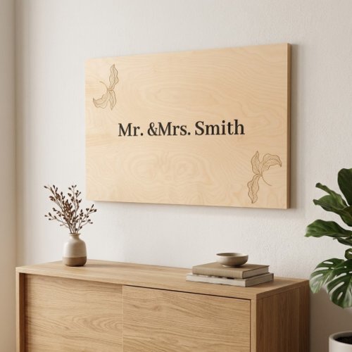 Personalized family name sign