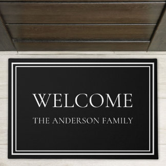 Personalized Family Name Welcome Doormat