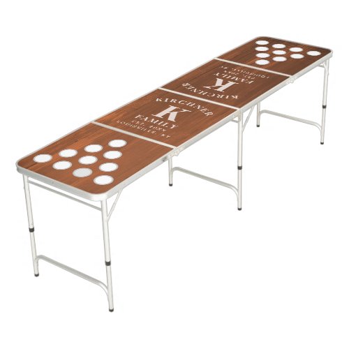 Custom Beer Pong Tables 4 Personalized Family Name Wood Beer Pong Table