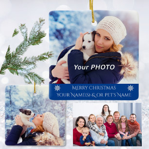 Personalized Family Ornament with Dog, Cat or Pet